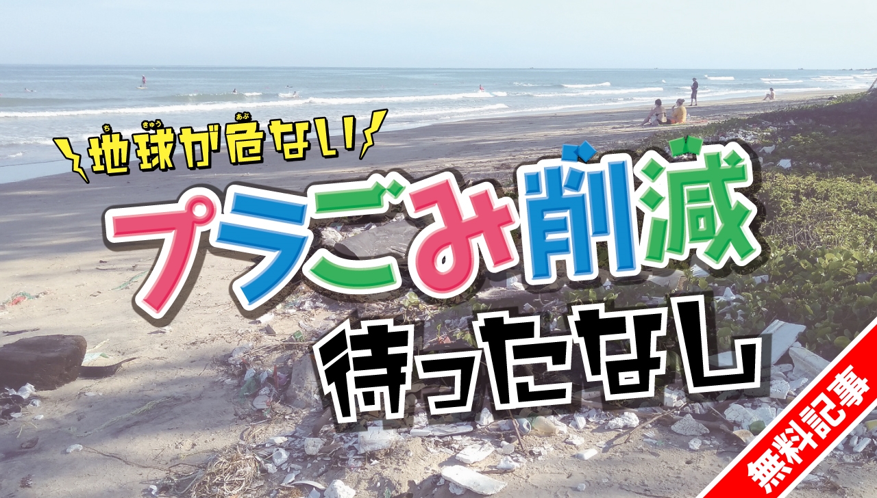 地球が危ない！ プラごみ削減待ったなし