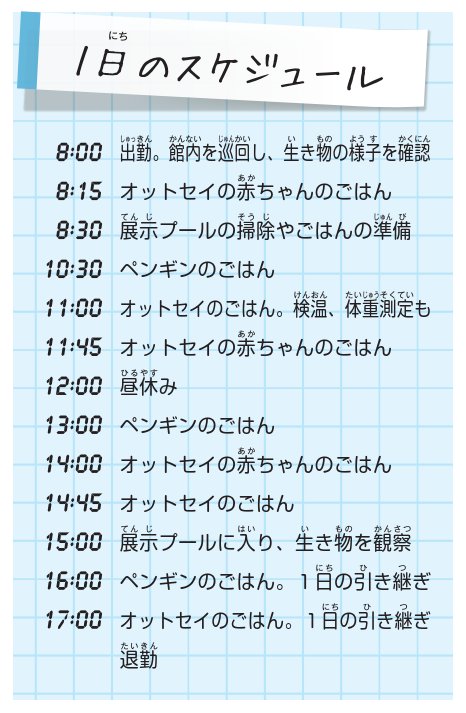 未来の仕事図鑑 水族館の飼育員