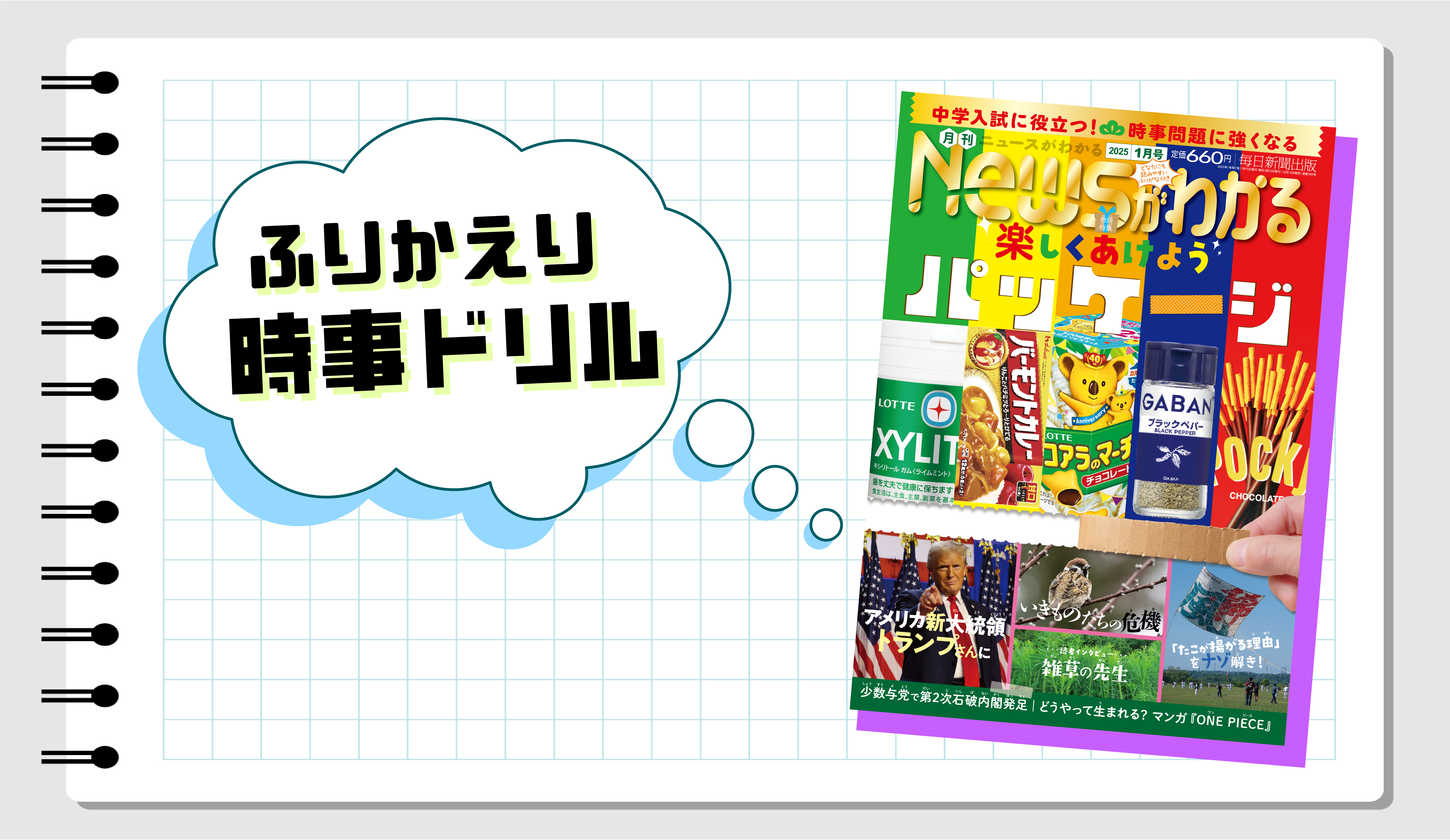 いつでも復習できる！　ふりかえり時事ドリル（2025年１月号）