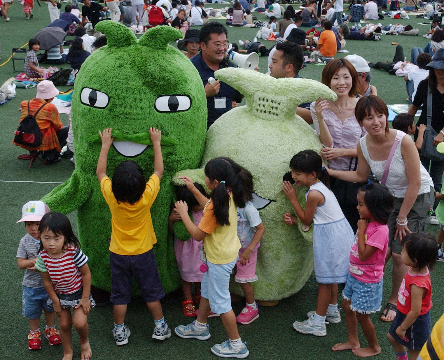 万博 けん玉 緑